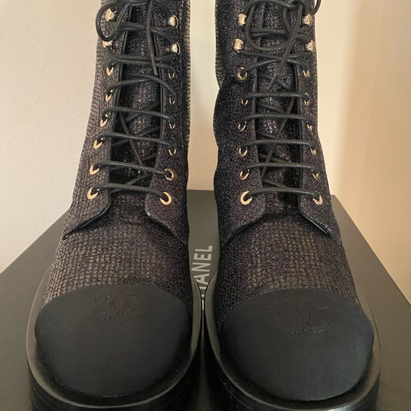 New Chanel Lace Up Boots - Picture 13 of 13